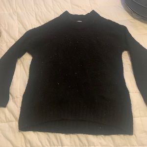 Soft Fuzzy Black Oversized Sweater